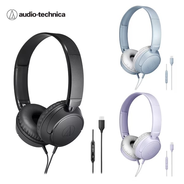 【audio-technica 铁三角】ATH-S120C USB Type-C耳罩式耳机◉80D026